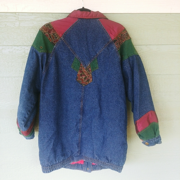 VTG Denim Jean Jacket OVERSIZED 80s/90s - Picture 2 of 7